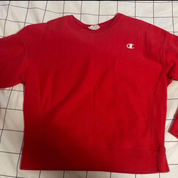 Vintage Red Champion Crewneck Size L - Picture 1 of 1